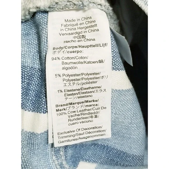 Madewell Jeans Women's 25 Slim Wide-Leg Crop Striped Denim Light Wash (27x25) - Picture 6 of 7